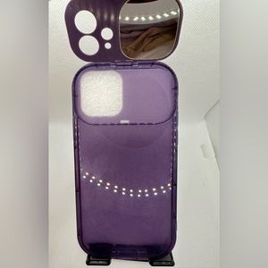 iPhone 11 Classy Purple Case with Built-in Mirror